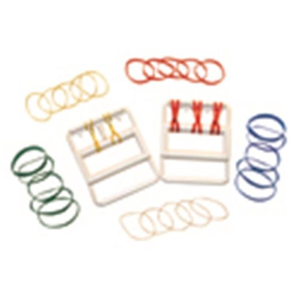 Fabrication Enterprises 10-1800 Cando Rubber-Band Hand Exerciser With 25 Bands